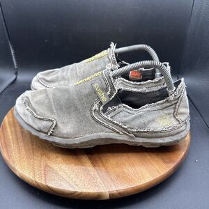 Cushe Slipper Mens Size 10 Canvas Shoes Sand Brown Tan Sneakers